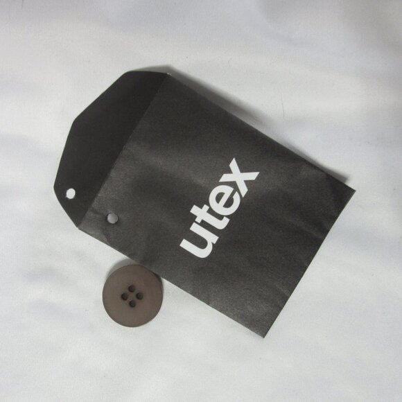 Utex Design Trench Coat Woman's Button Up Pockets Lined Full Length Gray Size 14 - Picture 7 of 15